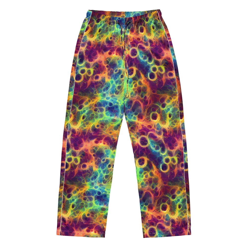 Neon Whorl on Women's Pajama Pants — Front