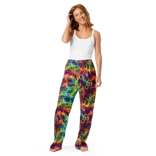 Neon Whorl on a Women's Pajama Pants