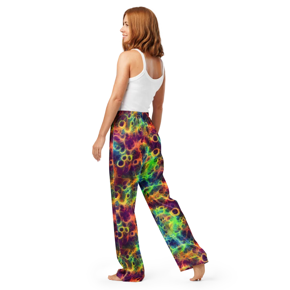 Neon Whorl on Women's Pajama Pants — Back