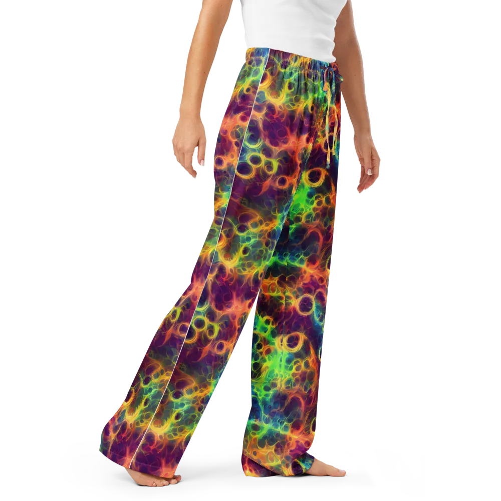Neon Whorl on Women's Pajama Pants — Right Front