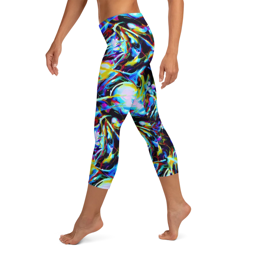 Spectrum Collision on Capri Leggings — Left