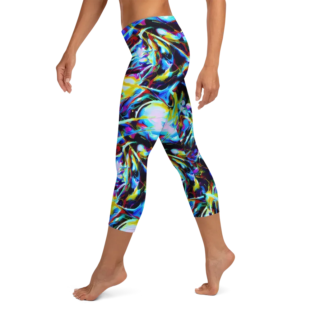 Spectrum Collision on Capri Leggings — Left