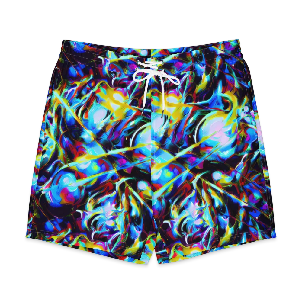 Spectrum Collision on Men's Board Shorts — Front