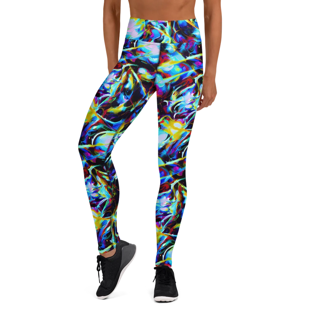 Spectrum Collision on Yoga Leggings — Front