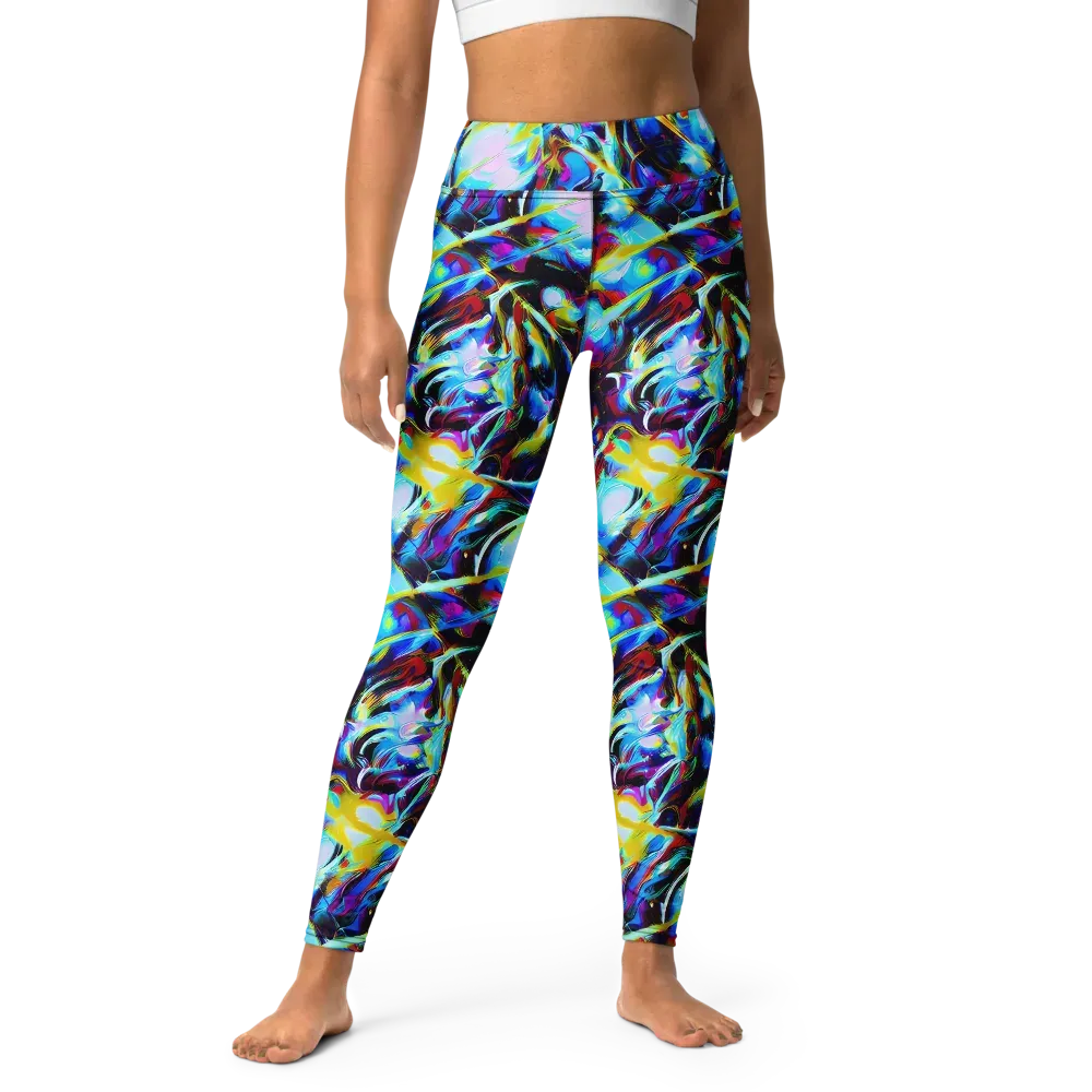 Spectrum Collision on Yoga Leggings — Front