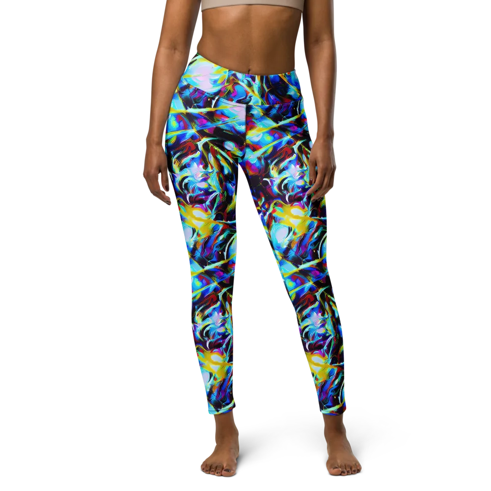 Spectrum Collision on Yoga Leggings — Front