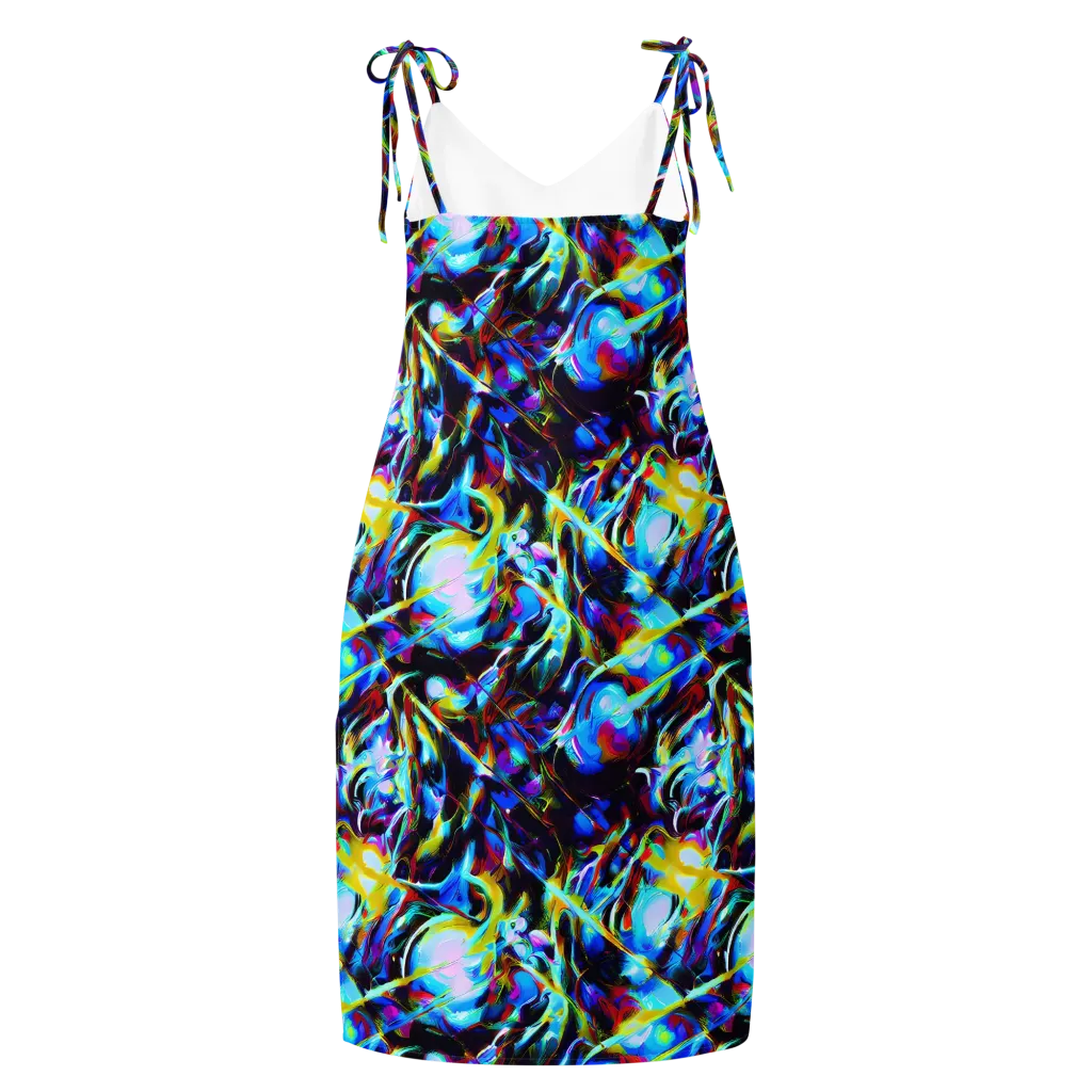Spectrum Collision on Slip Dress — Back