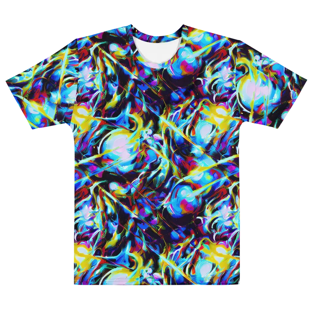 Spectrum Collision on Men's Cotton Crew Neck T-Shirt — Front