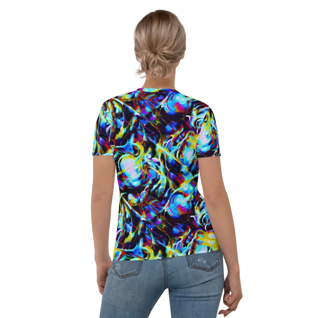 Spectrum Collision on Women's Crew Neck T-Shirt — Back