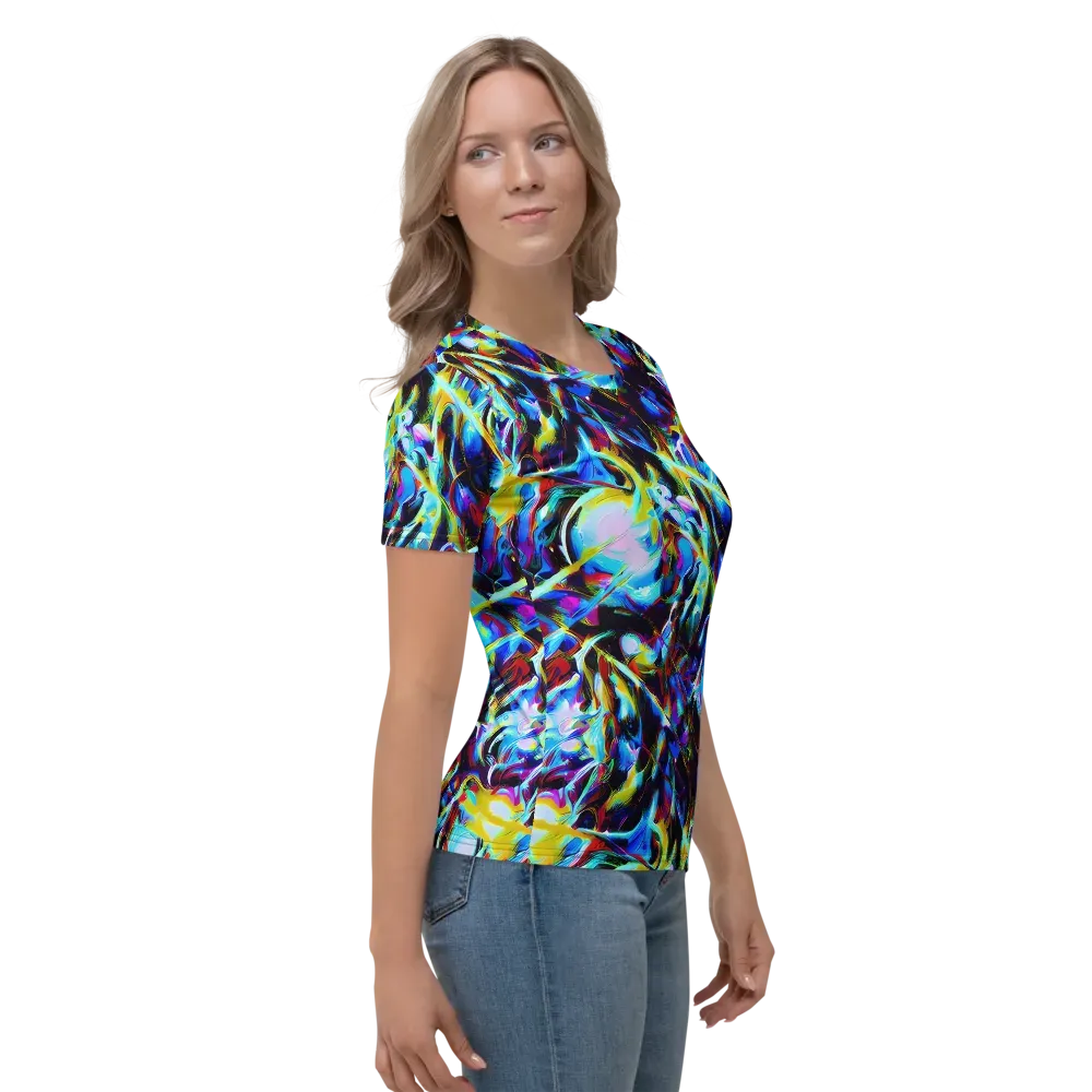 Spectrum Collision on Women's Crew Neck T-Shirt — Right