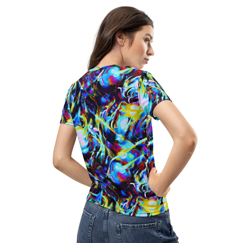 Spectrum Collision on Women's Crew Neck T-Shirt — Back