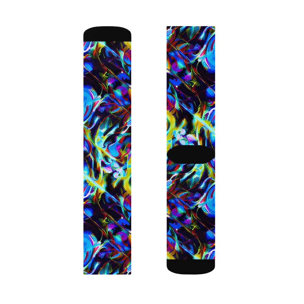 Spectrum Collision on Socks — Left Sock