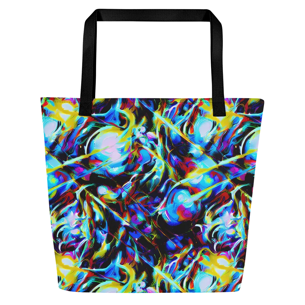 Spectrum Collision on Large Tote Bag W/ Pocket — Front