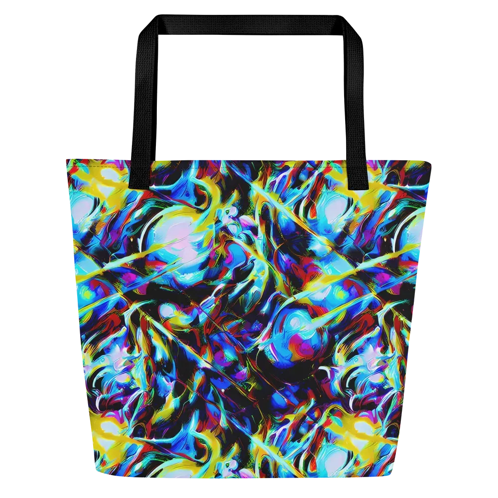Spectrum Collision on Large Tote Bag W/ Pocket — Front