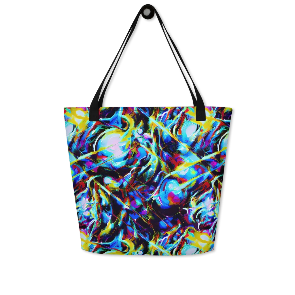 Spectrum Collision on Large Tote Bag W/ Pocket — Front