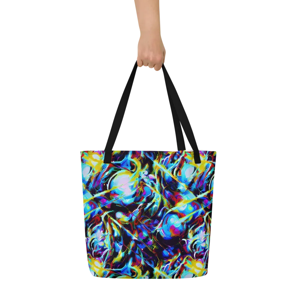 Spectrum Collision on Large Tote Bag W/ Pocket — Front