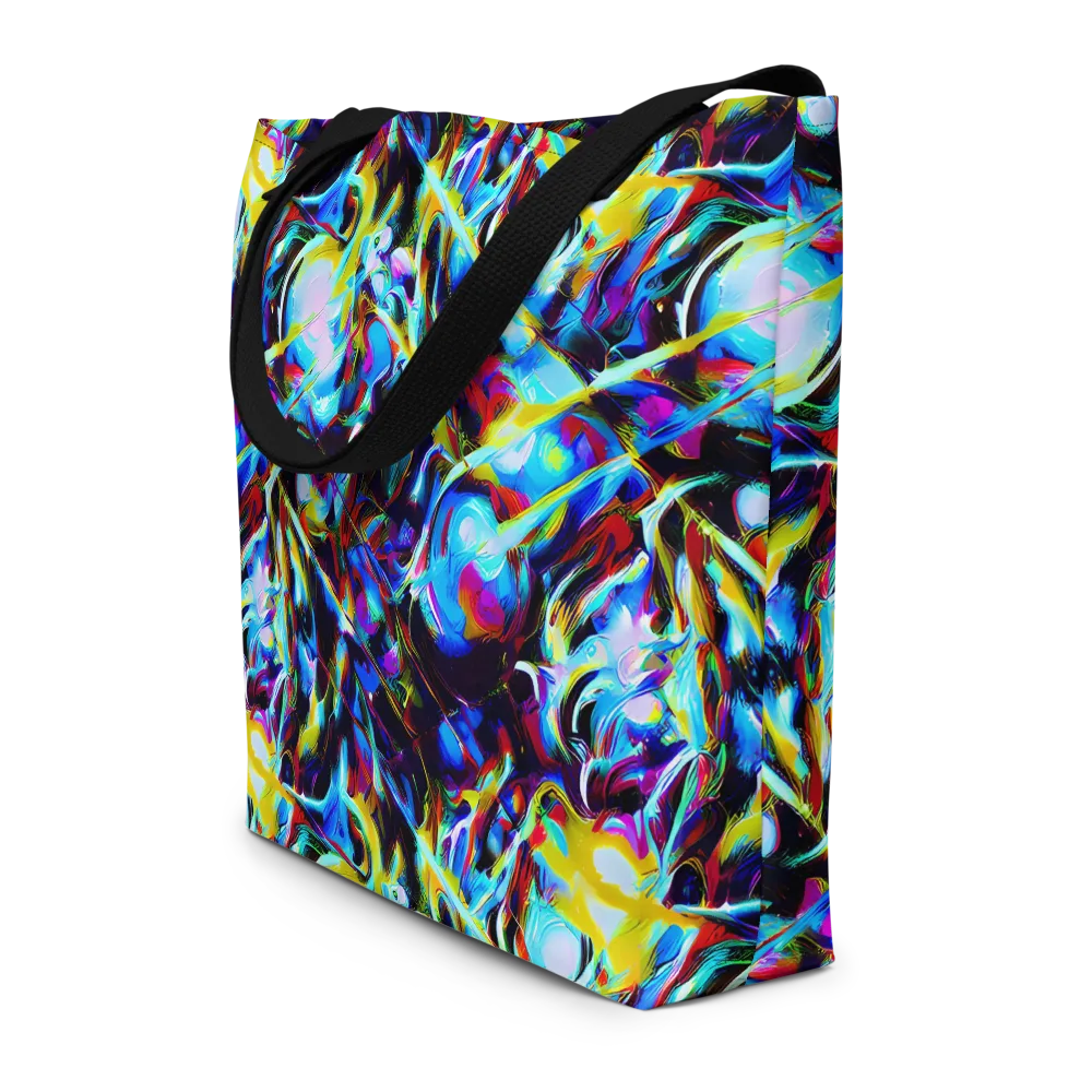 Spectrum Collision on Large Tote Bag W/ Pocket — Front