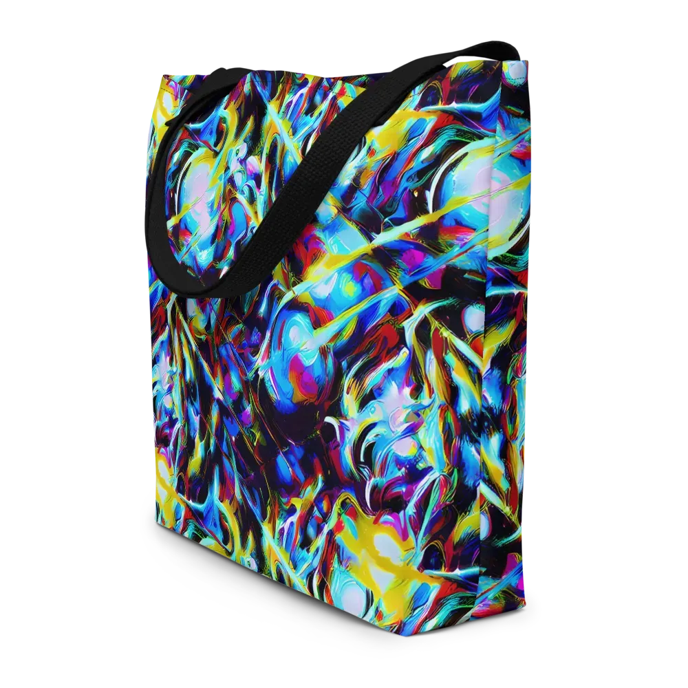 Spectrum Collision on Large Tote Bag W/ Pocket — Front