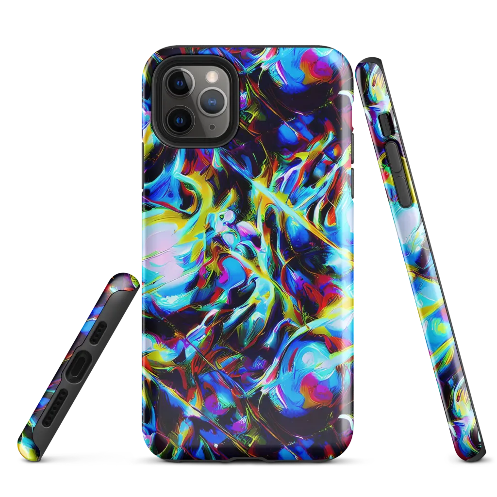 Spectrum Collision on Tough Case for iPhone® — Front