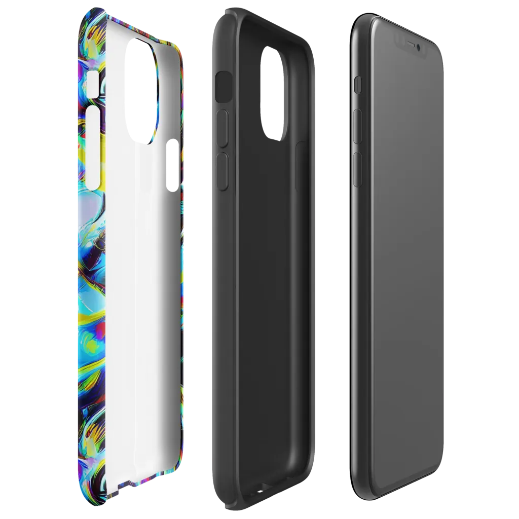 Spectrum Collision on Tough Case for iPhone® — Right