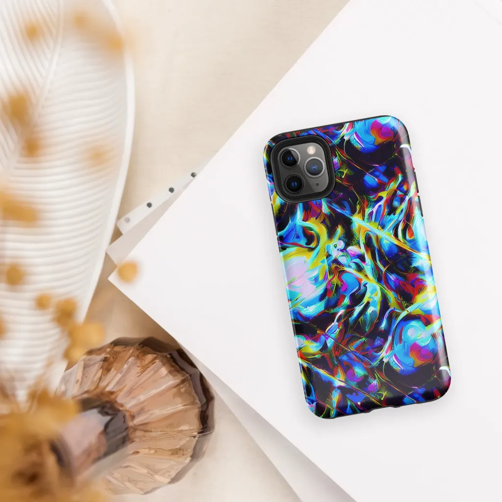 Spectrum Collision on Tough Case for iPhone® — Front