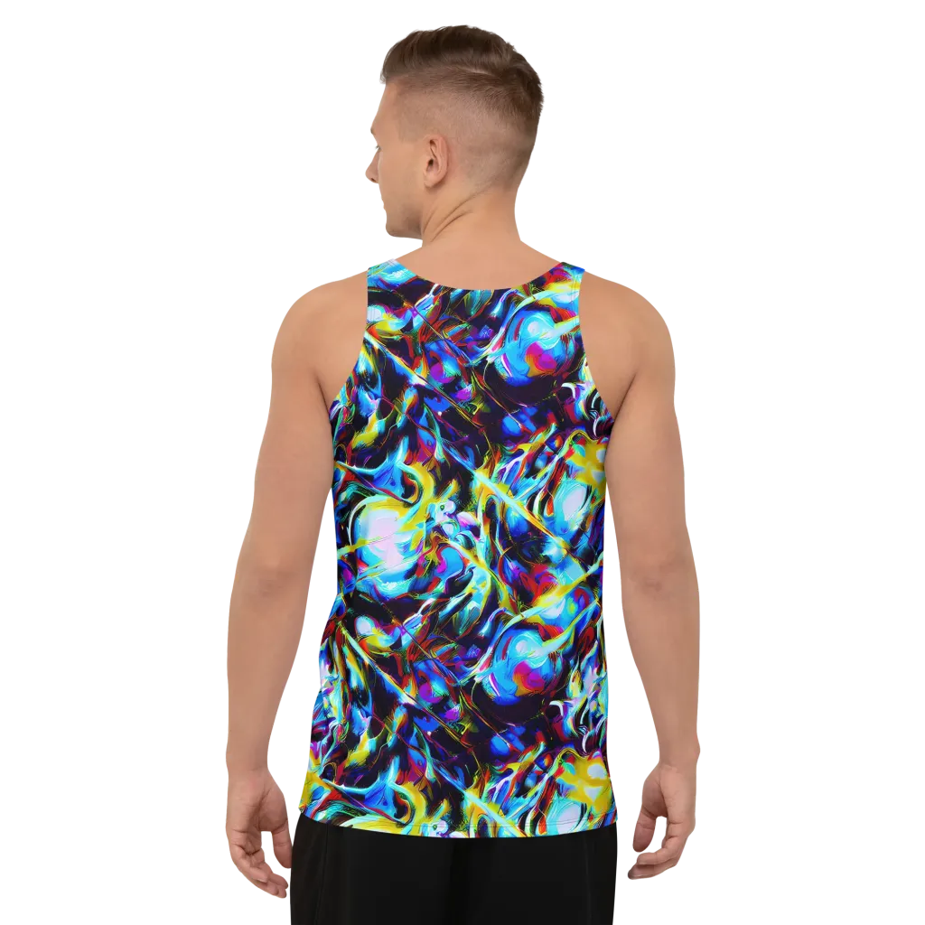 Spectrum Collision on Men's Tank Top — Back