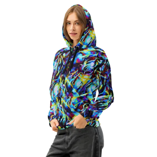 Spectrum Collision on a Cotton Hoodie