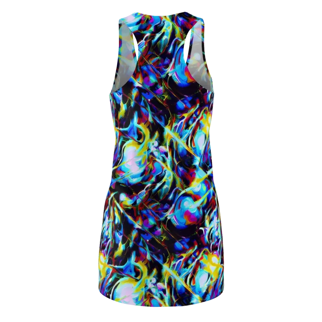 Spectrum Collision on Racerback Dress — Back