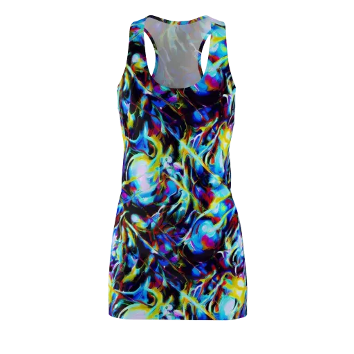 Spectrum Collision on a Racerback Dress