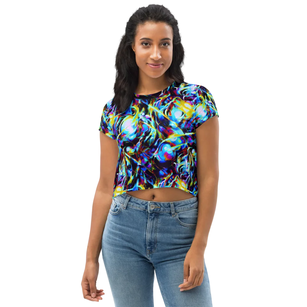 Spectrum Collision on Crop Tee — Front