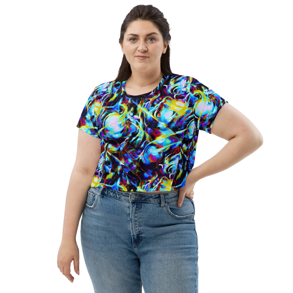 Spectrum Collision on Crop Tee — Front