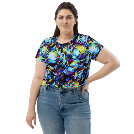 Spectrum Collision on a Crop Tee