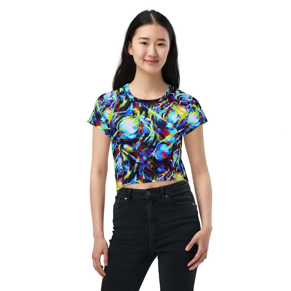 Spectrum Collision on Crop Tee — Front