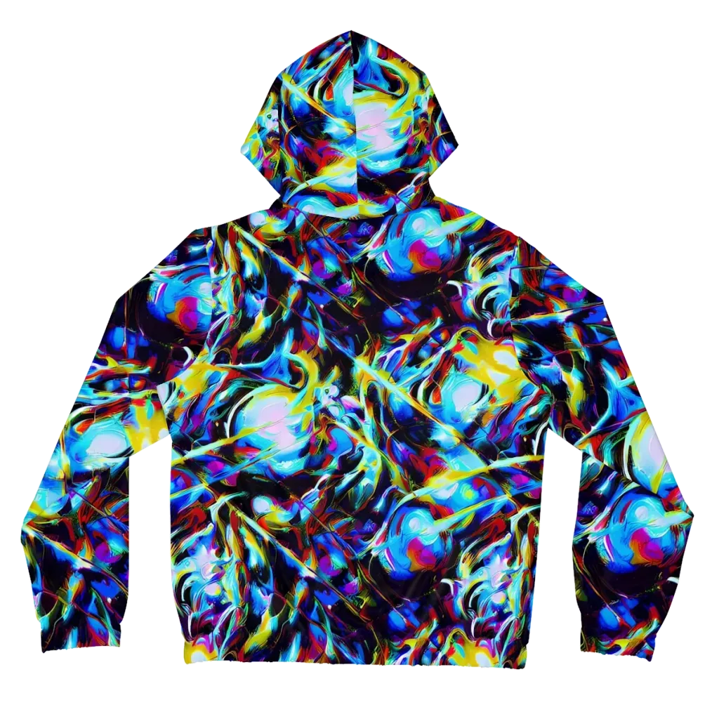 Spectrum Collision on Women's Full-Zip Hoodie — Back
