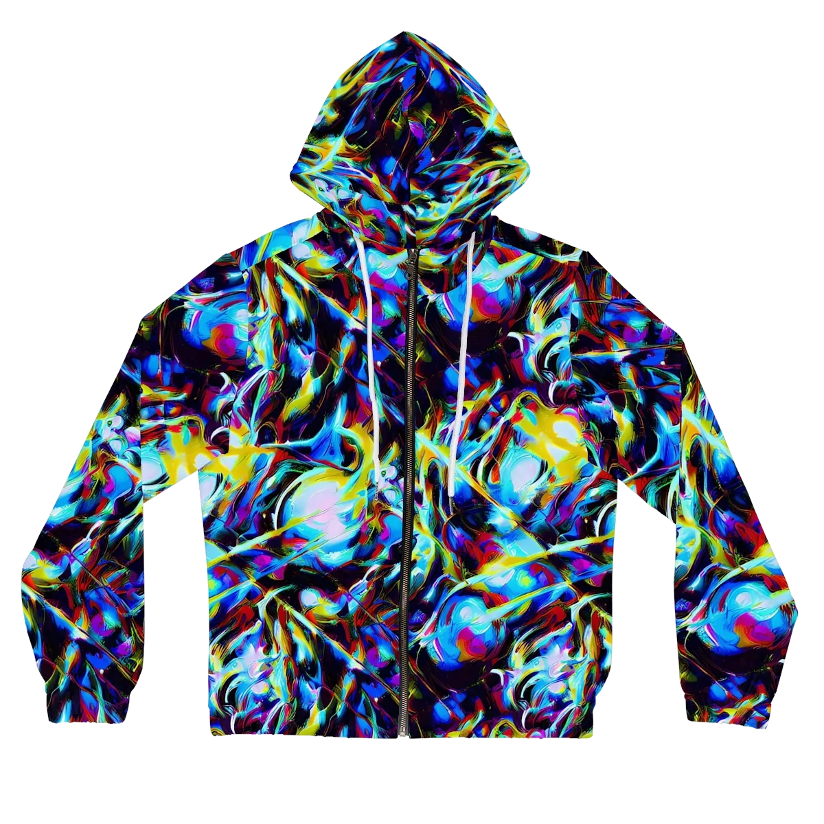 Spectrum Collision on Women's Full-Zip Hoodie — Front