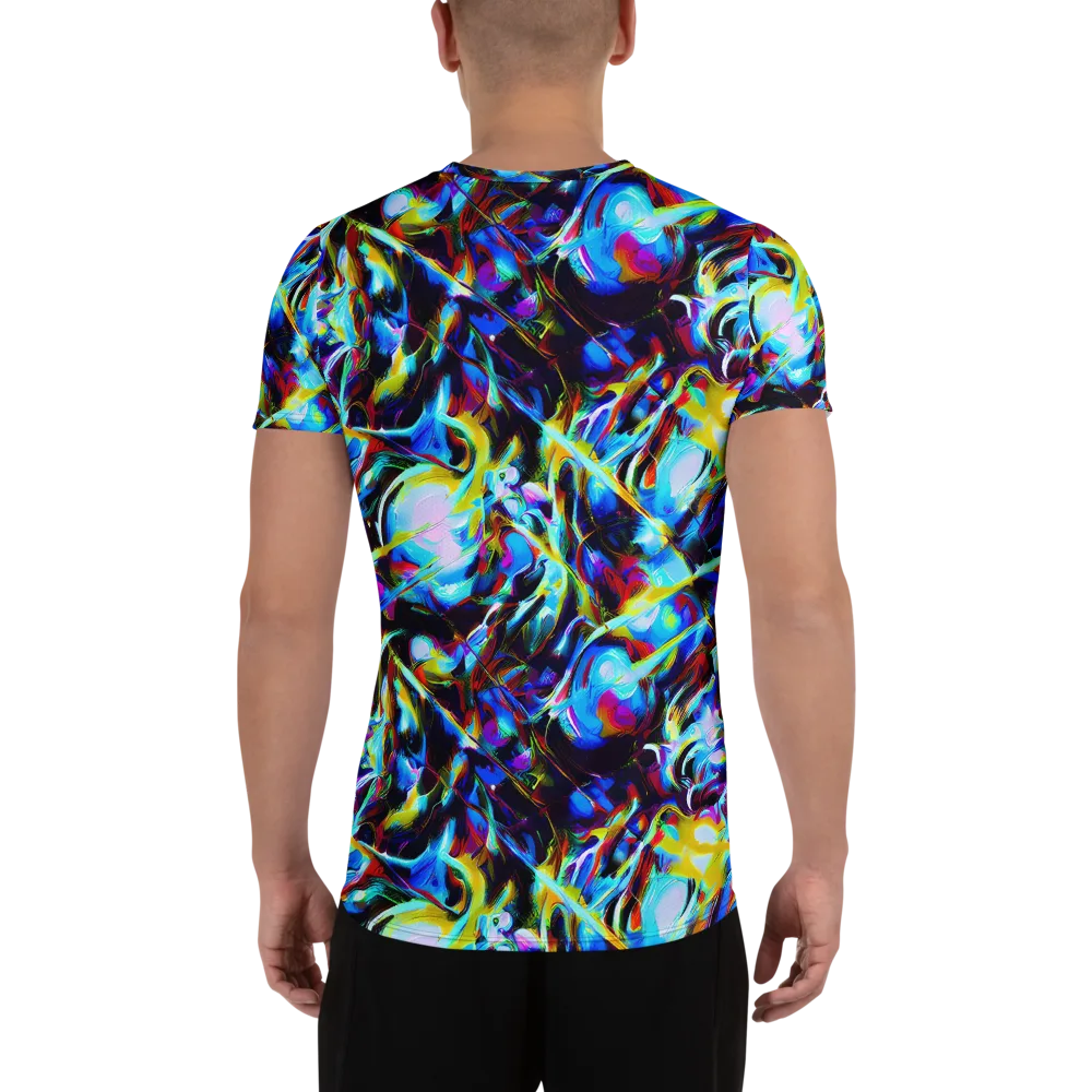 Spectrum Collision on Men's Athletic T-Shirt — Back