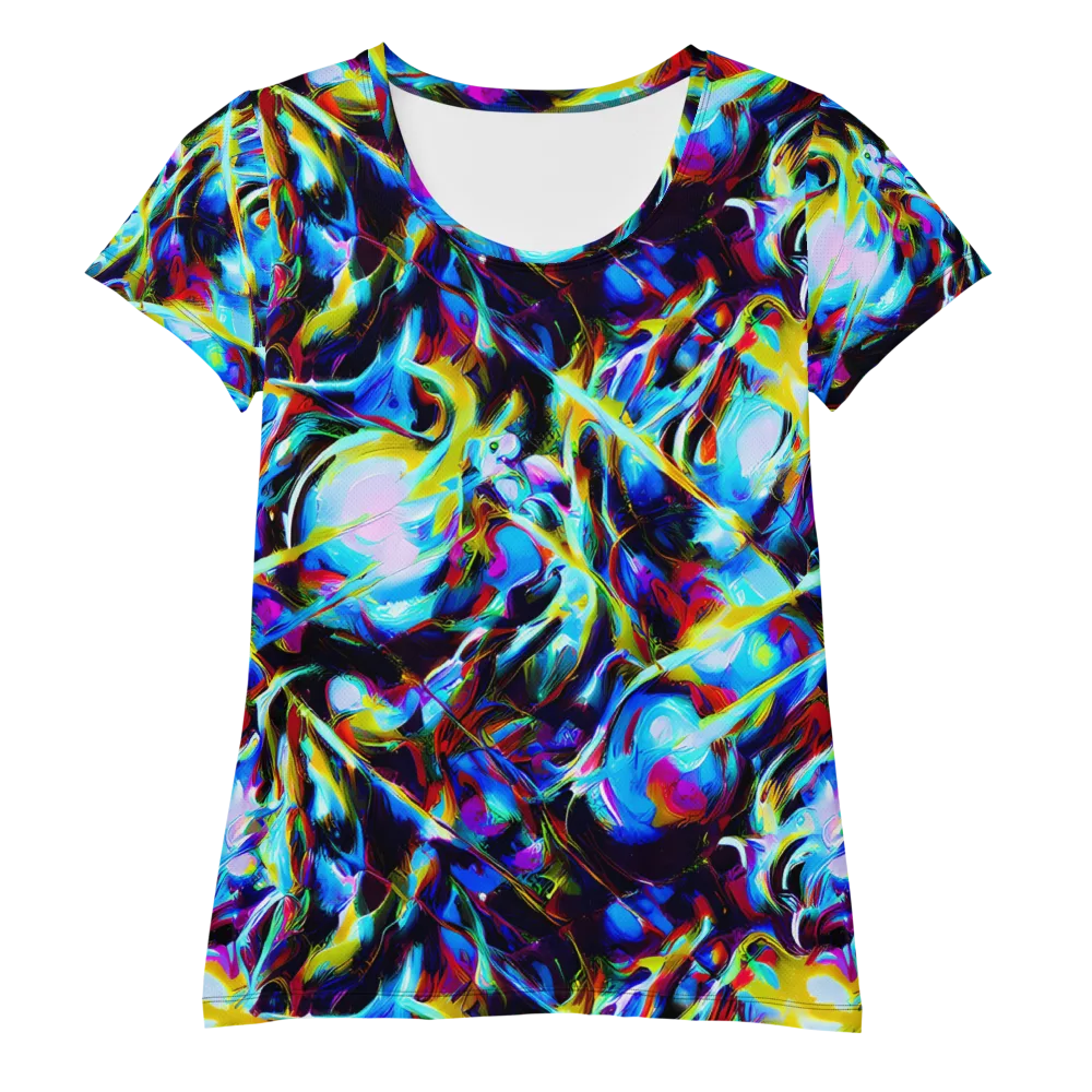 Spectrum Collision on Women's Athletic T-Shirt — Front