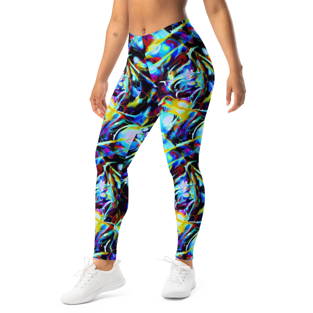 Spectrum Collision on Leggings — Left Front