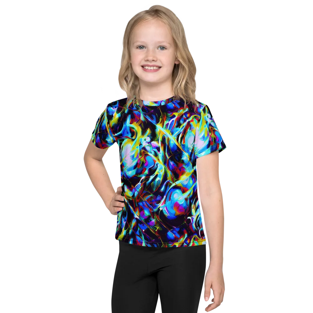 Spectrum Collision on Kids Crew Neck T-Shirt — Front