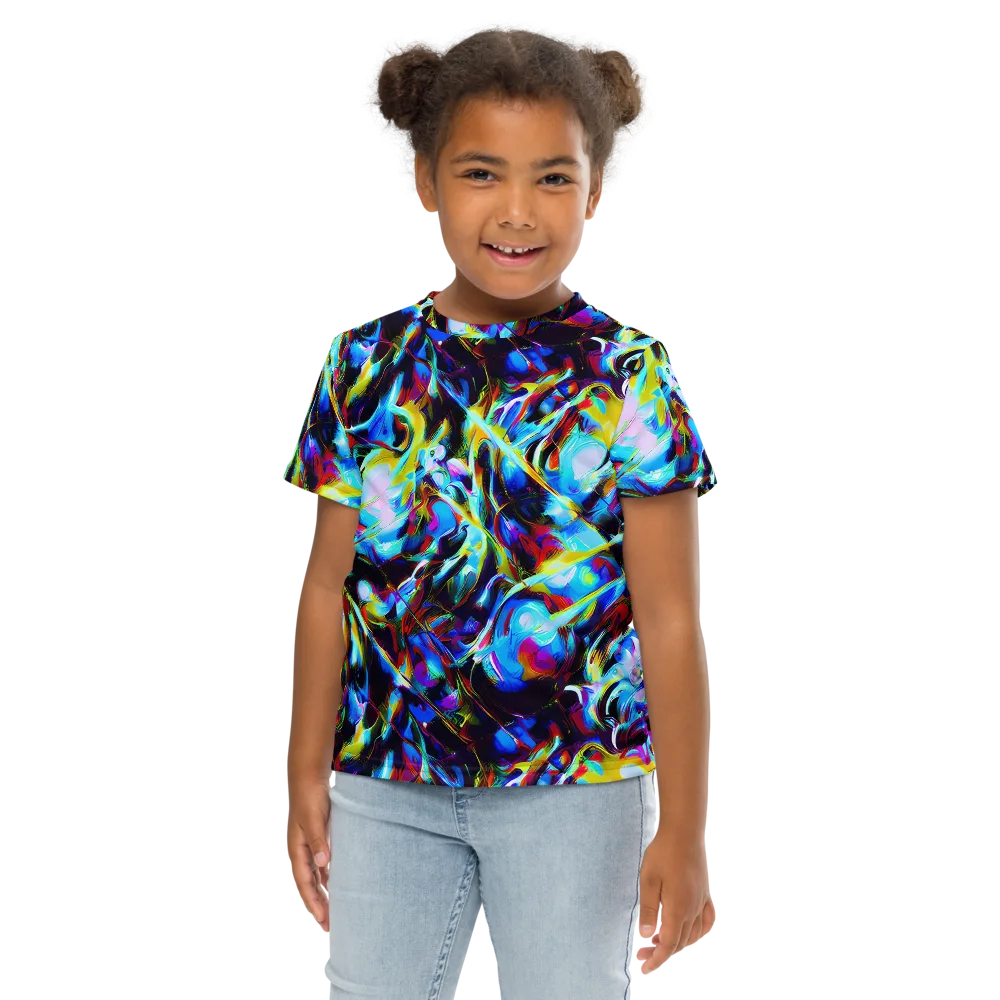 Spectrum Collision on Kids Crew Neck T-Shirt — Front