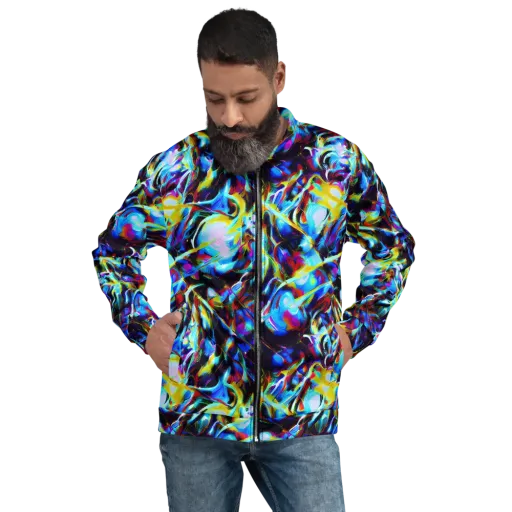 Spectrum Collision on a Bomber Jacket