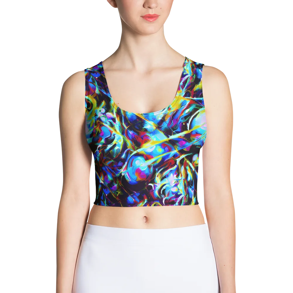 Spectrum Collision on Crop Top — Front
