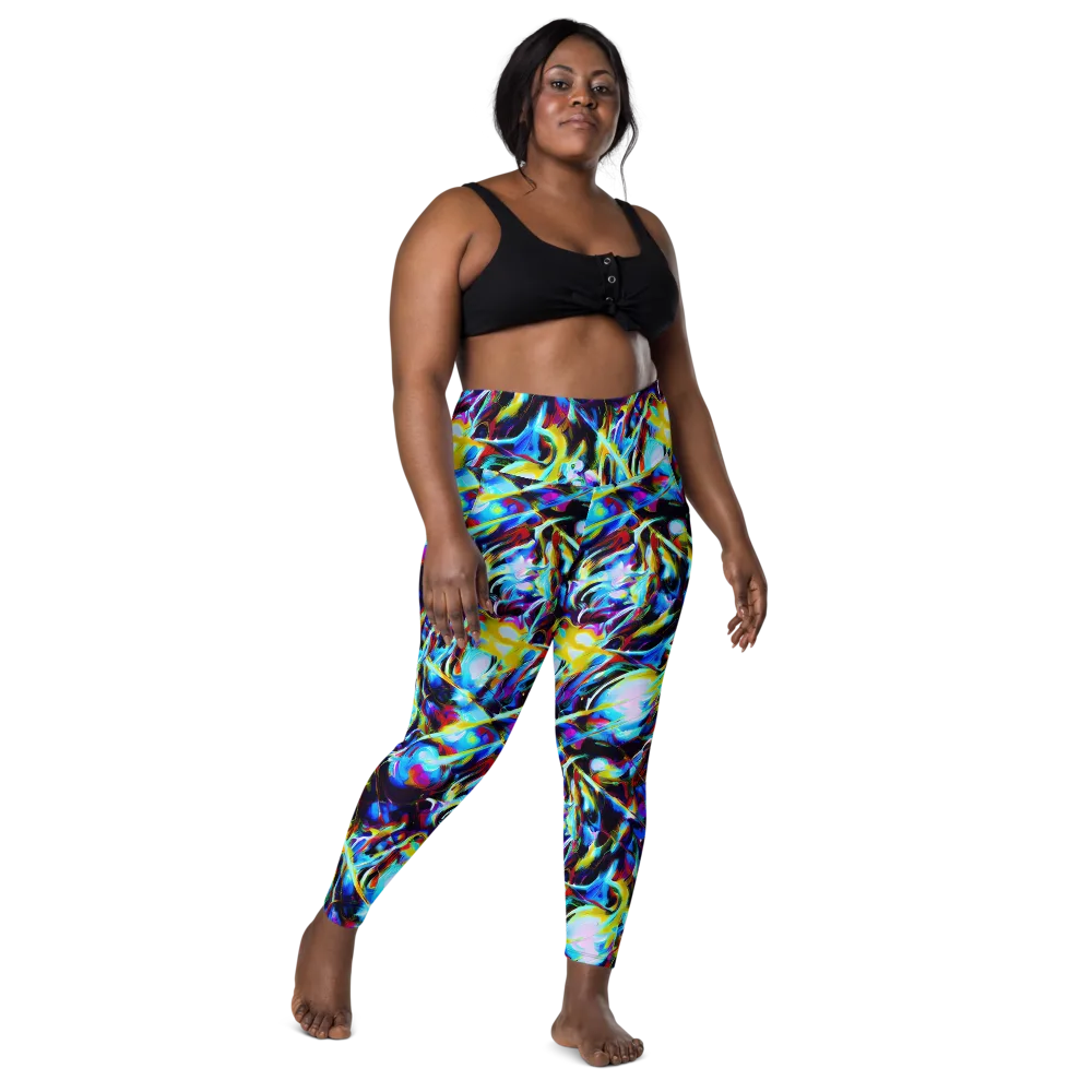 Spectrum Collision on Leggings with Pockets — Front