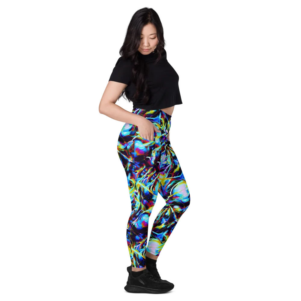 Spectrum Collision on Leggings with Pockets — Right