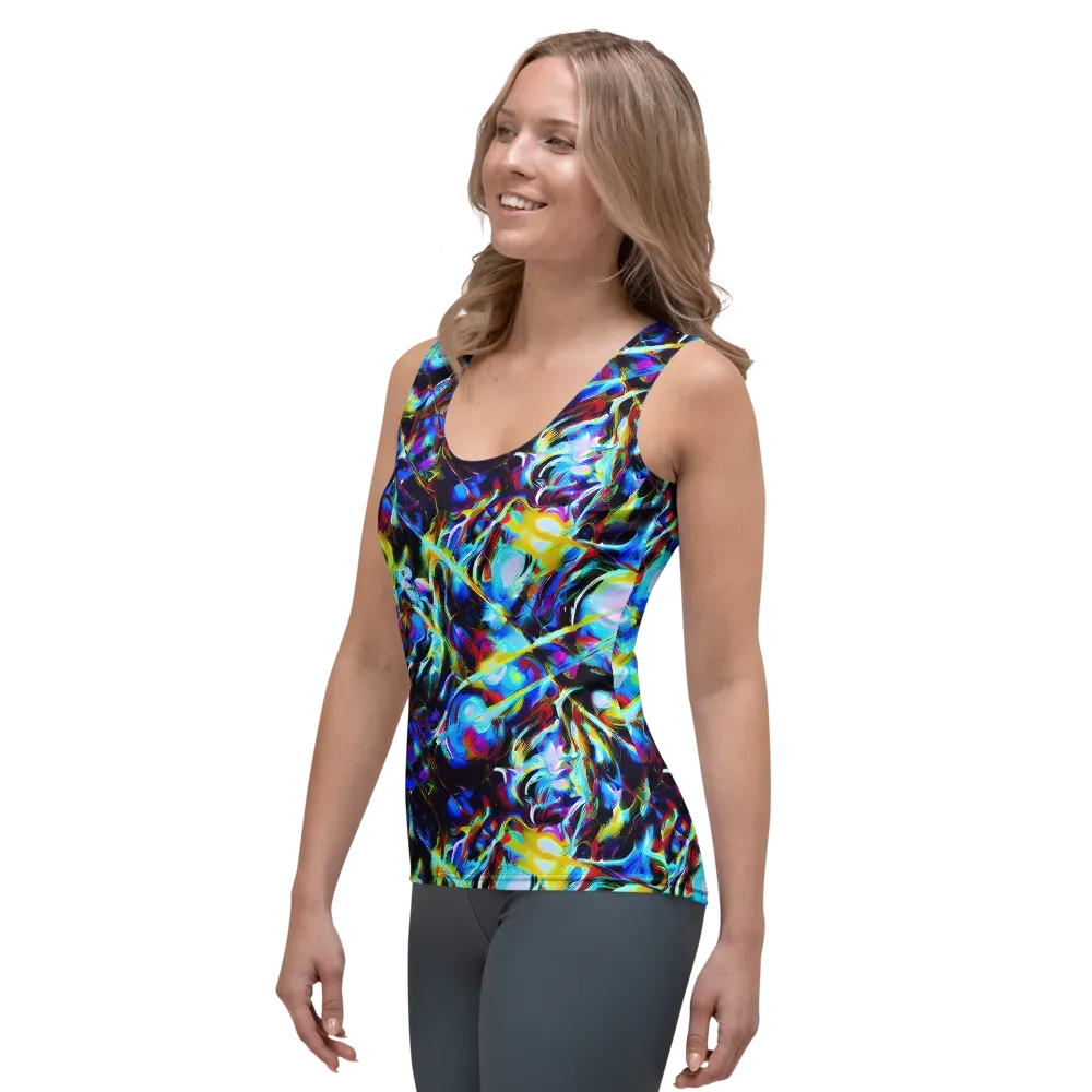 Spectrum Collision on Women's Tank Top — Left Front