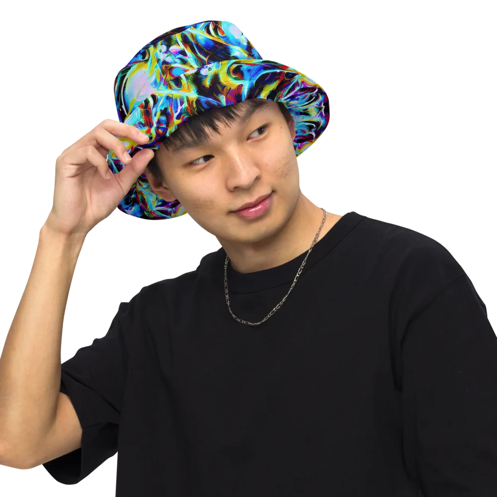 Spectrum Collision on Reversible Bucket Hat — Front Inside