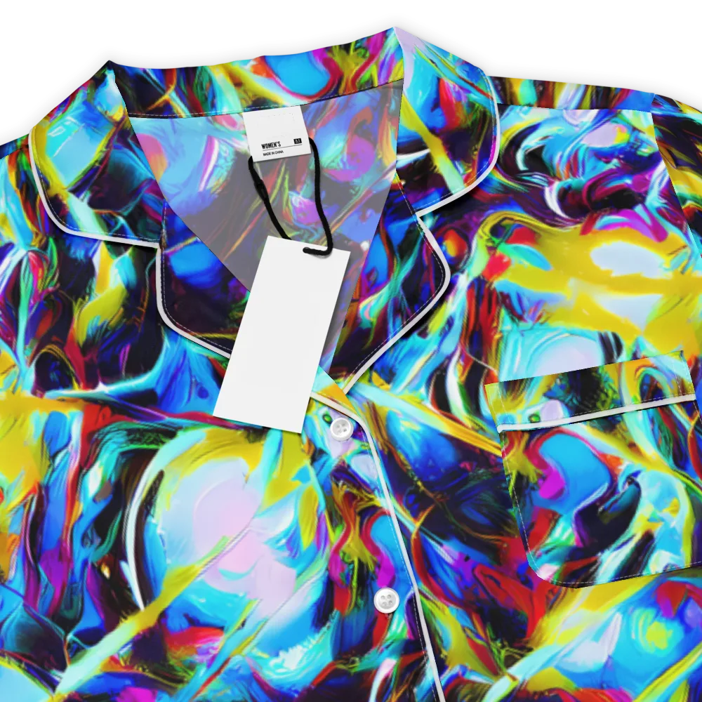 Spectrum Collision on Women's Short Sleeve Pajama Top — Product details