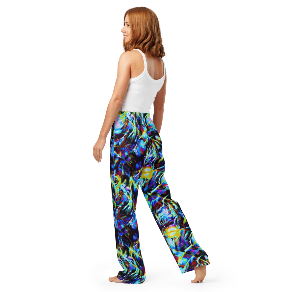 Spectrum Collision on Women's Pajama Pants — Back