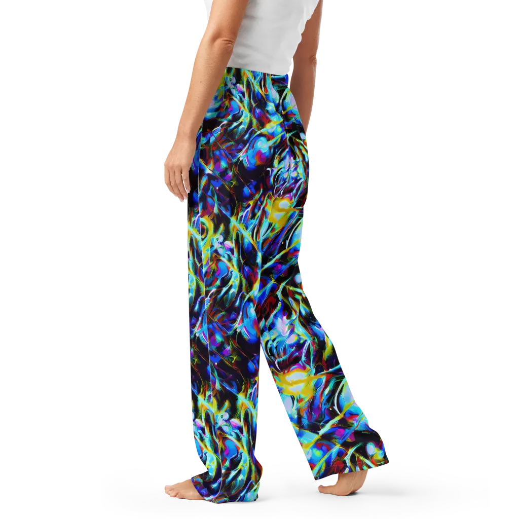 Spectrum Collision on Women's Pajama Pants — Left