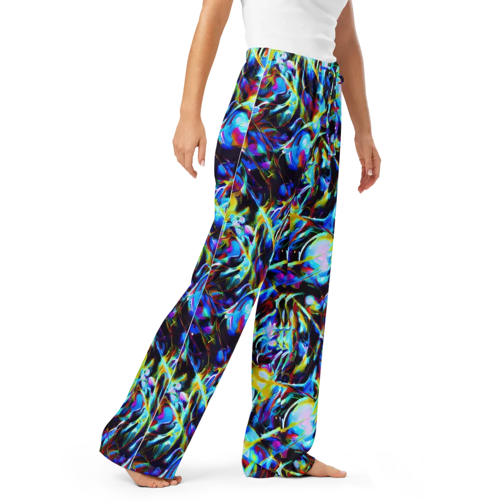 Spectrum Collision on Women's Pajama Pants — Right Front
